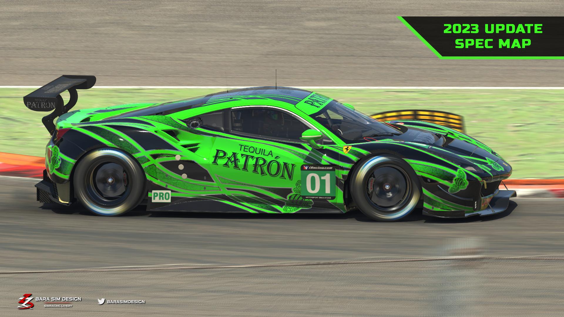 Preview of GTE- ESM 2011/2012 Tequila Patron livery - Green Banner by Julien Ribouleau