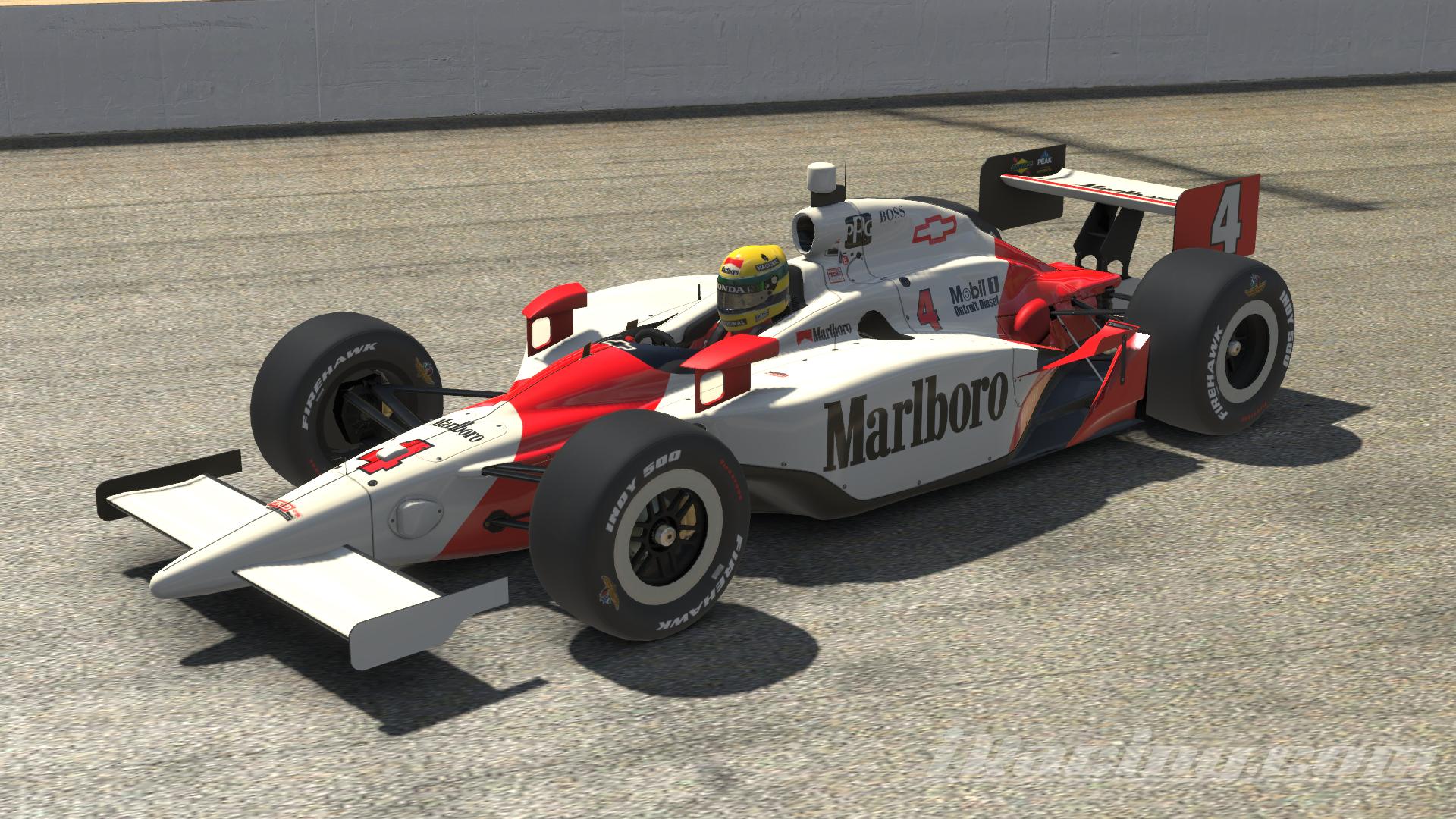 Ayrton Senna Indycar Fictional by Gavin Hibbs2 - Trading Paints