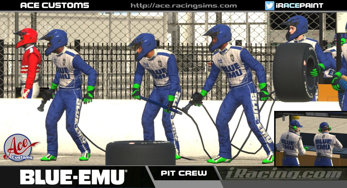 Preview of Blue Emu Pit Crew Uniform / Driver Suit with Cassill Motors by Ace Threwid