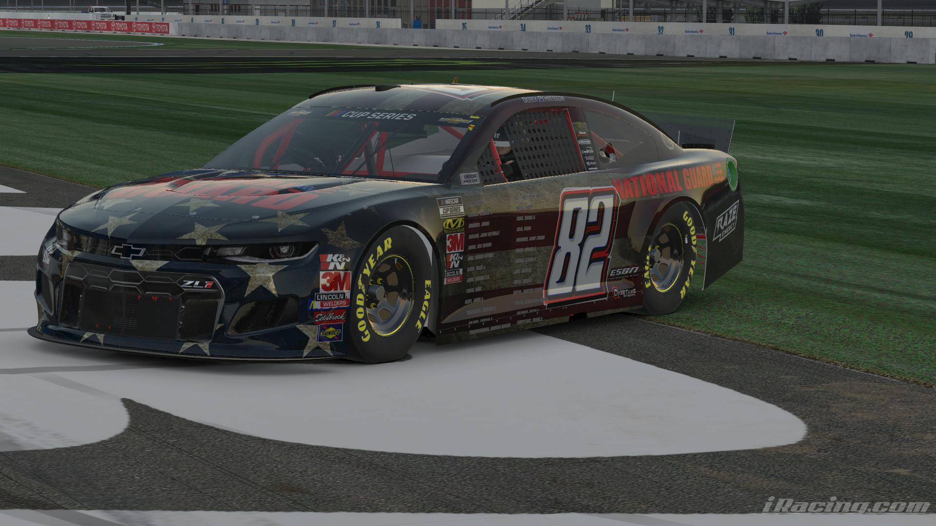 Nascar Color Guard Special Nat Guard paint by Adam Chapman - Trading Paints
