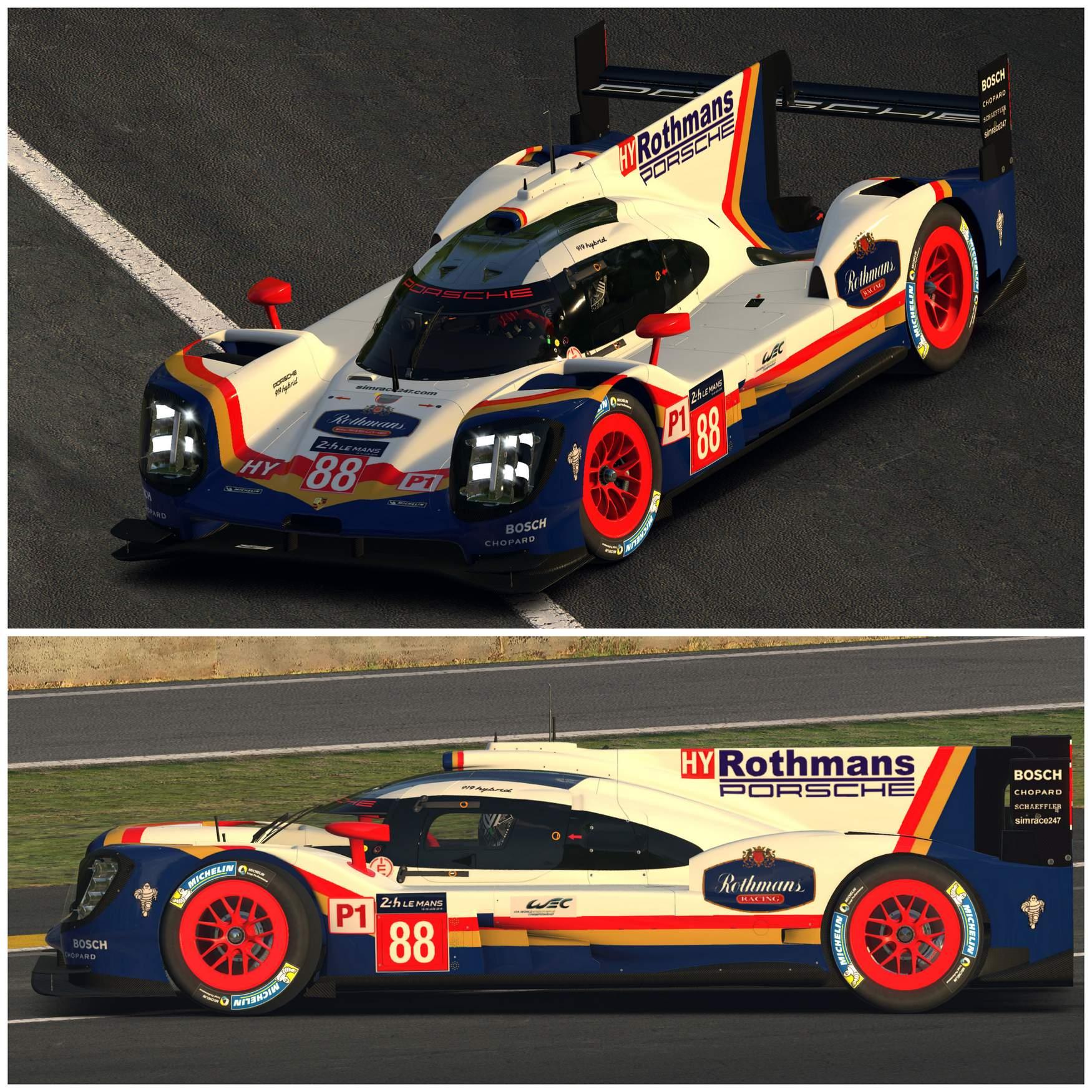 Preview of Rothmans Porsche 919 Hybrid by simrace247.com by Paul V.