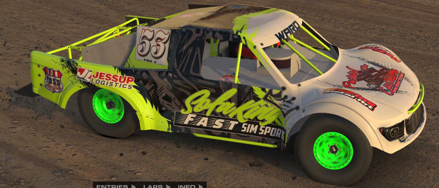 Sofa King Fast Sim Sports 53 by Dave Ward Jr. Trading Paints