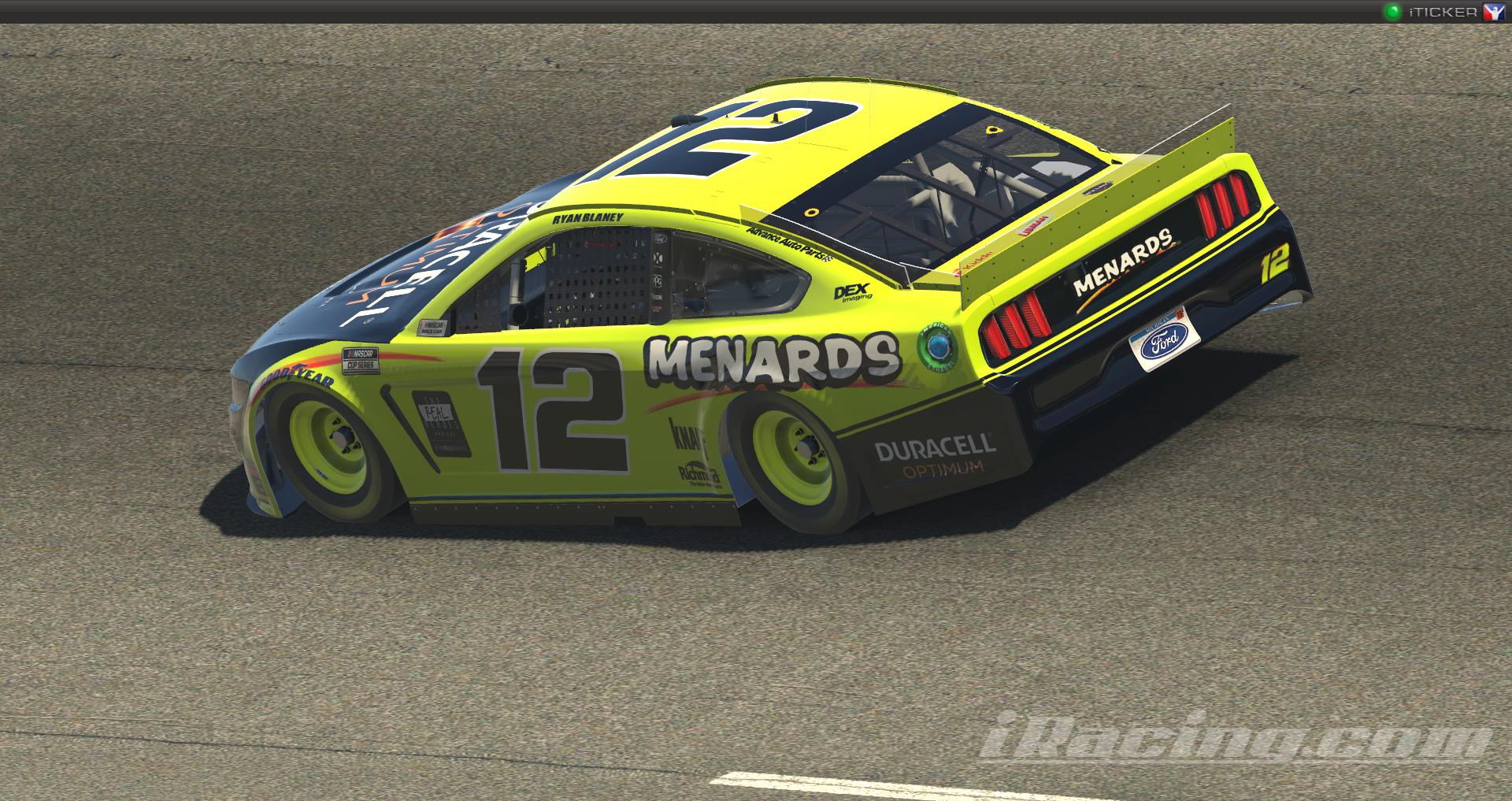 Preview of Ryan Blaney #12 Duracell/Menards 2020 NASCAR Cup Series by Ryan Broderick