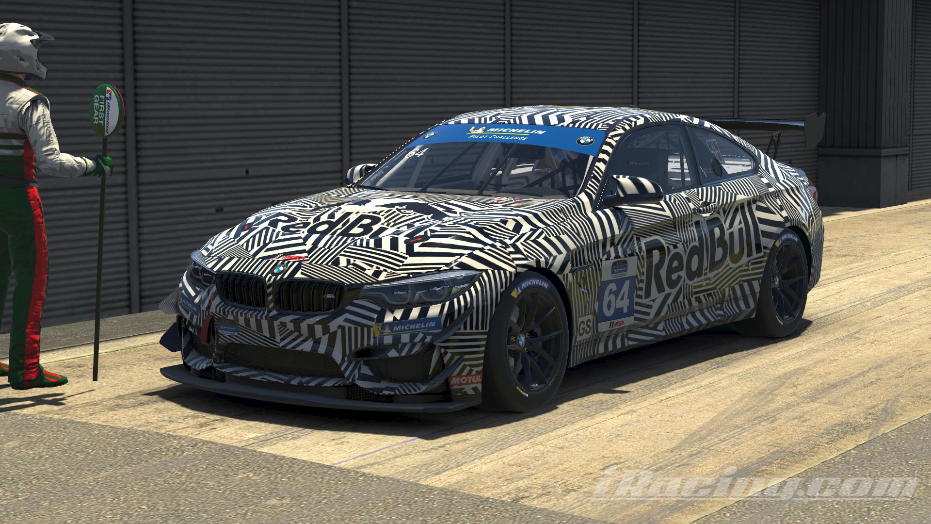 Preview of BMW M4 GT4 RedBull Dazzle camouflage by Ibuki Kamikura