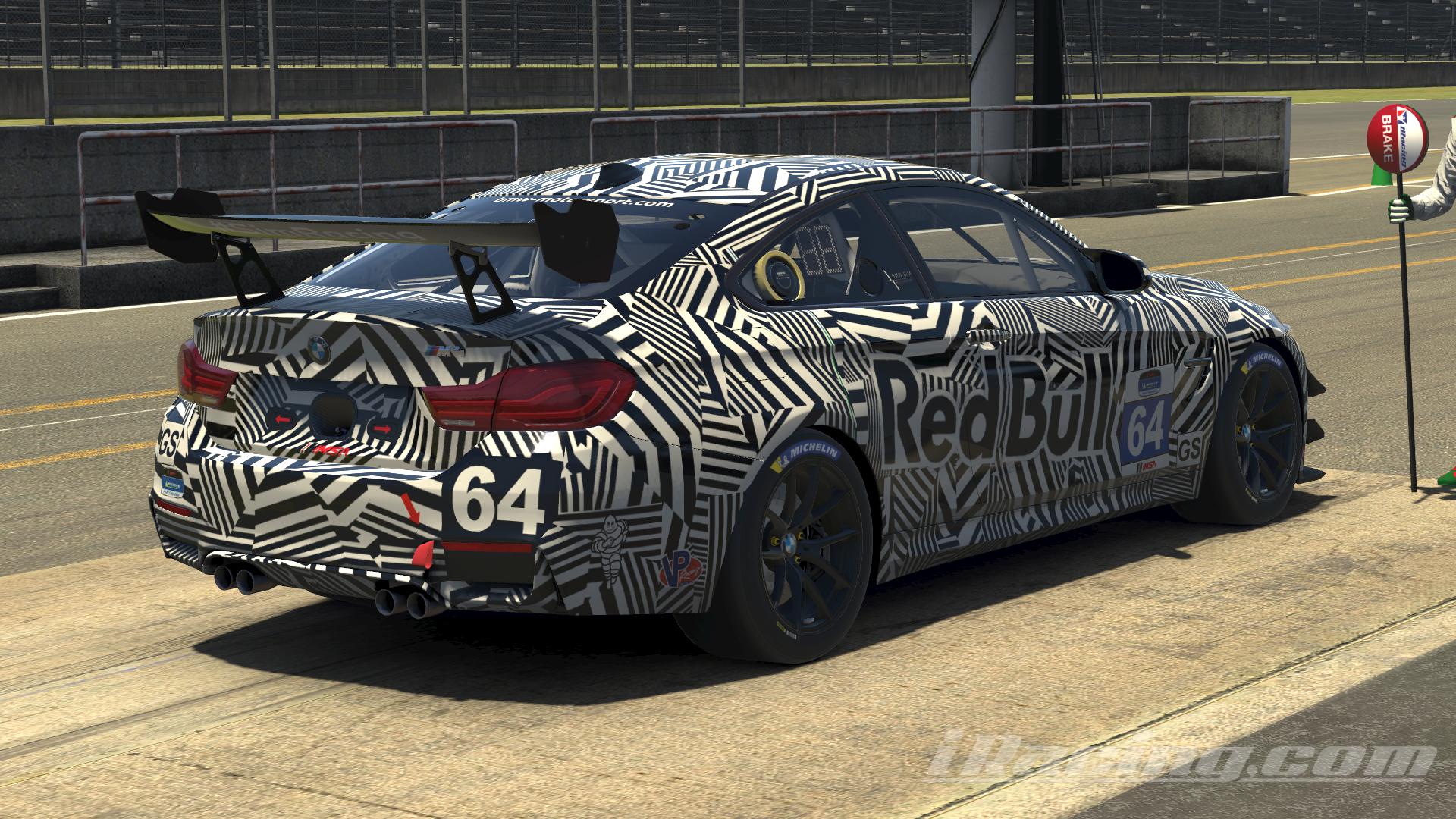 Preview of BMW M4 GT4 RedBull Dazzle camouflage by Ibuki Kamikura