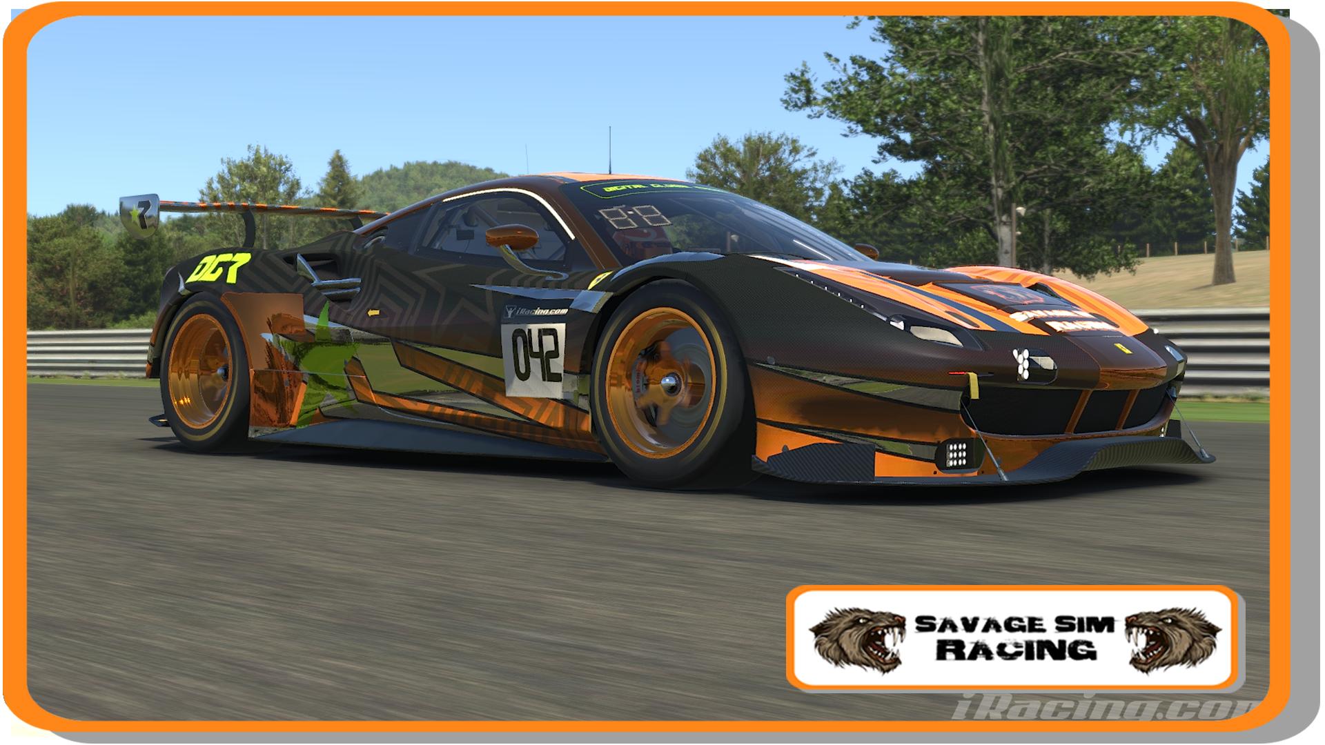 Preview of Savage sim & Digital global racing Mash up paint by Wayne Bennett
