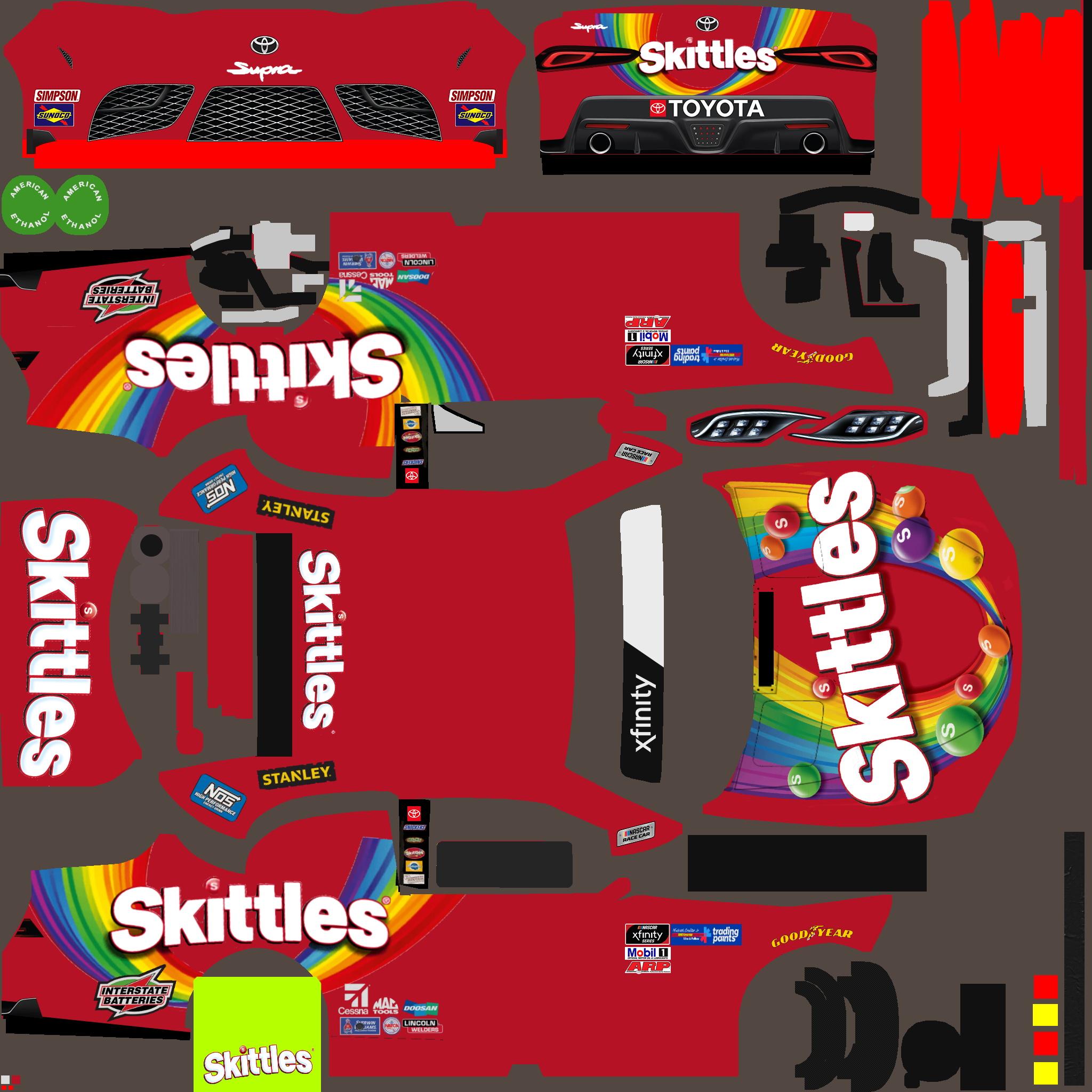 Xfinity Guide Skin KB Skittles Xfinity skin by Michael Coulter J. - Trading Paints