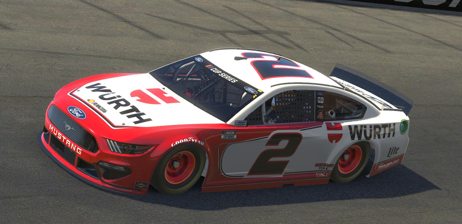 Preview of Brad Keselowski 2014 Wurth Ford Mustang (No Number) by Will Bangs