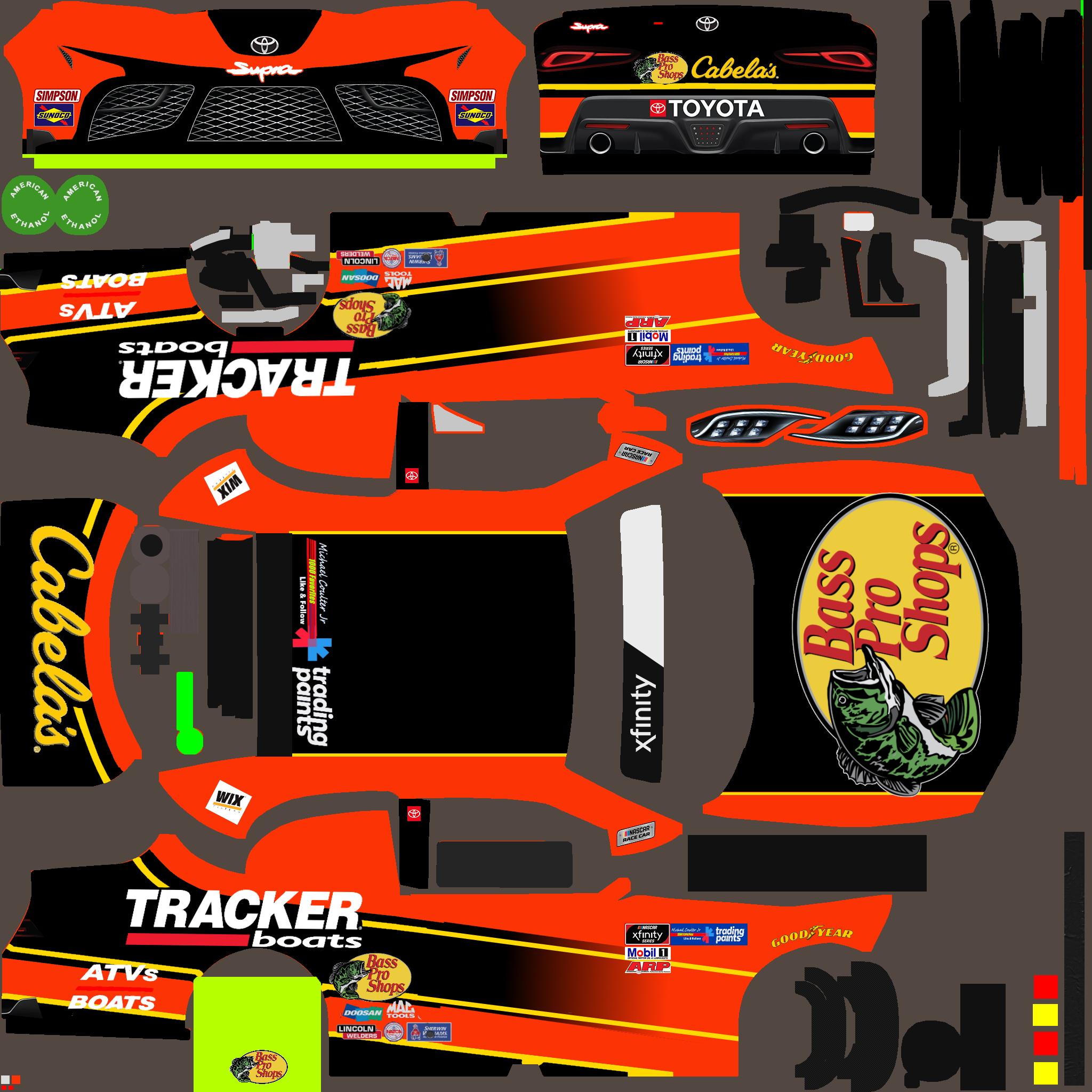 Preview of Bass Pro Shops Custom Xfinity Skin by Michael Coulter J.