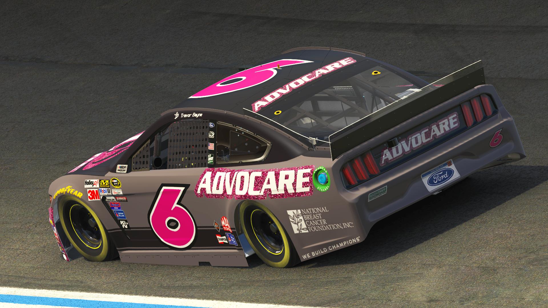 Preview of 2015 Trevor Bayne #6 Pink AdvoCare Mustang by Scott A Sullivan