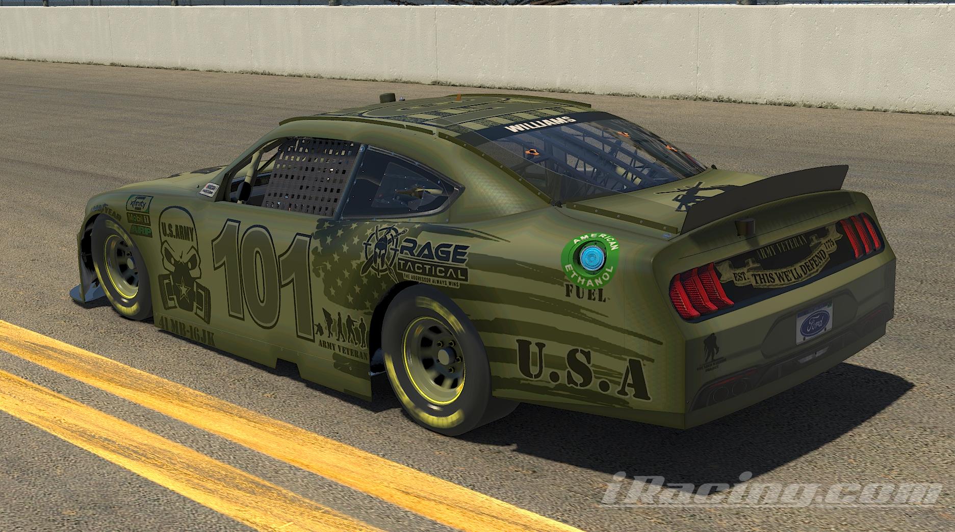 Preview of US Army Nascar Xfinity Cup Mustang by Marshall W.