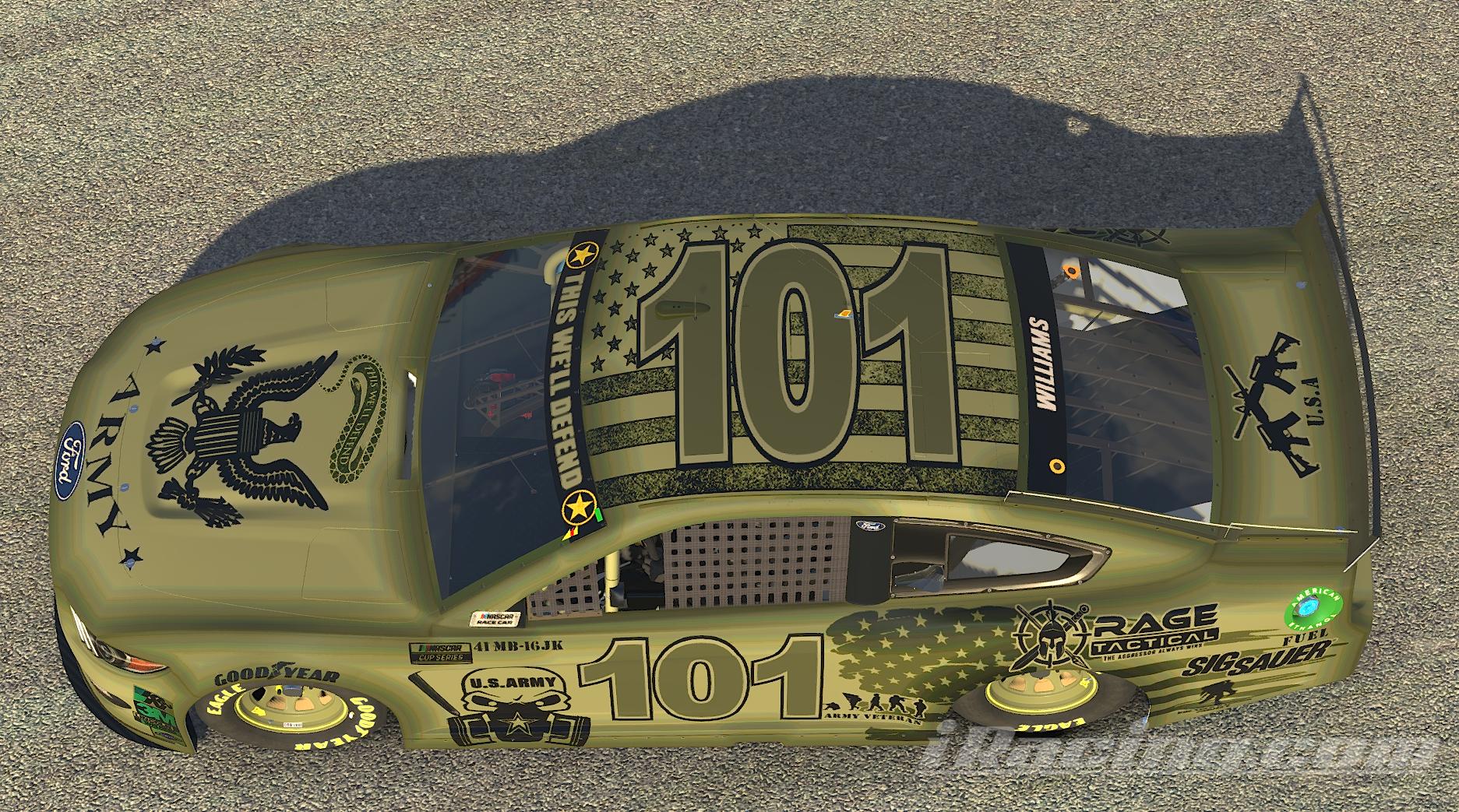 Preview of US Army NASCAR Cup Series Mustang by Marshall W.