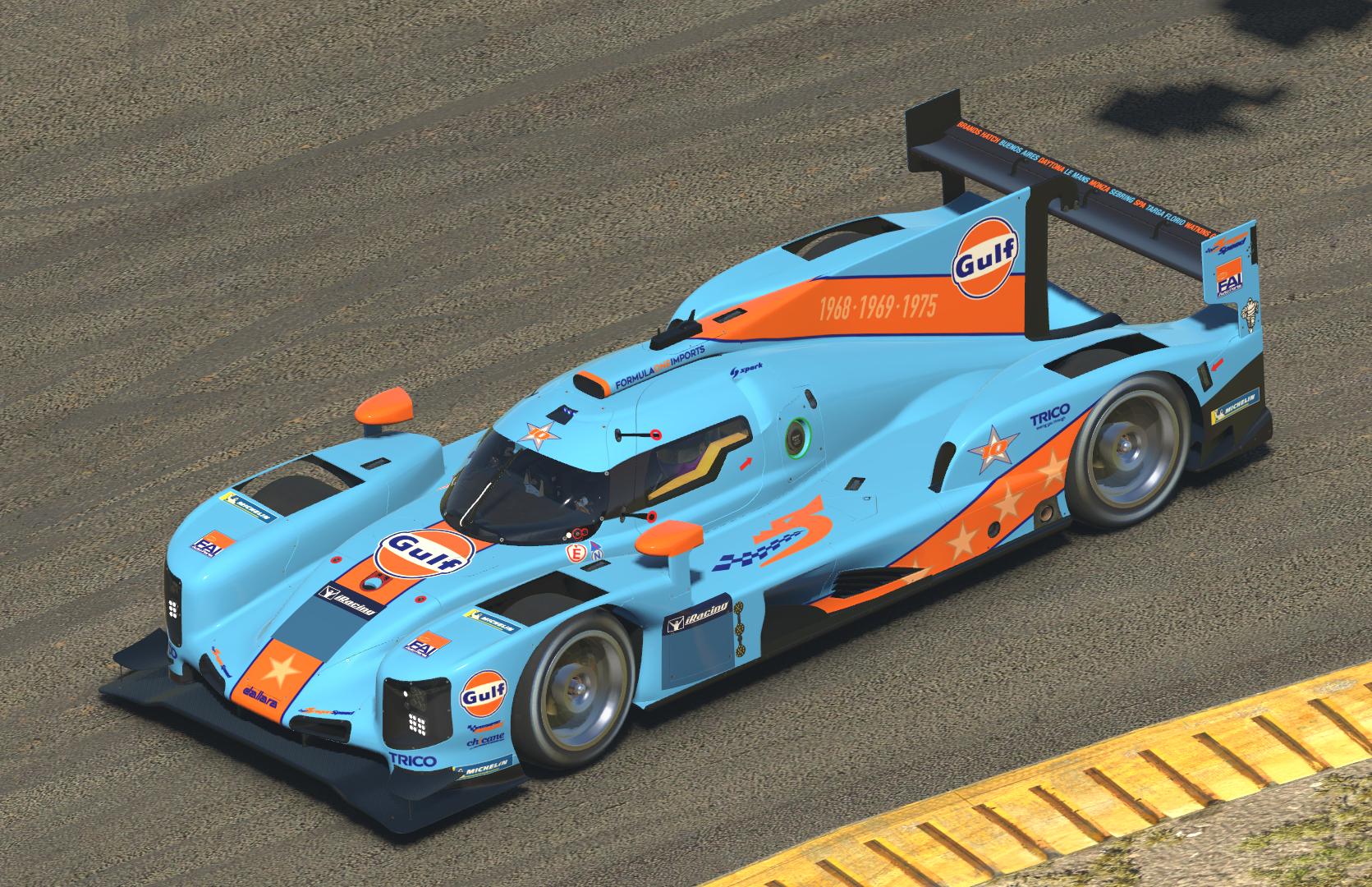 Preview of DragonSpeed 2019 Le Mans - Gulf P1 by Tyler Tucker