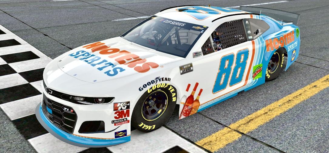 Preview of Hooters spirits 88 (custom number) by Skyler fox
