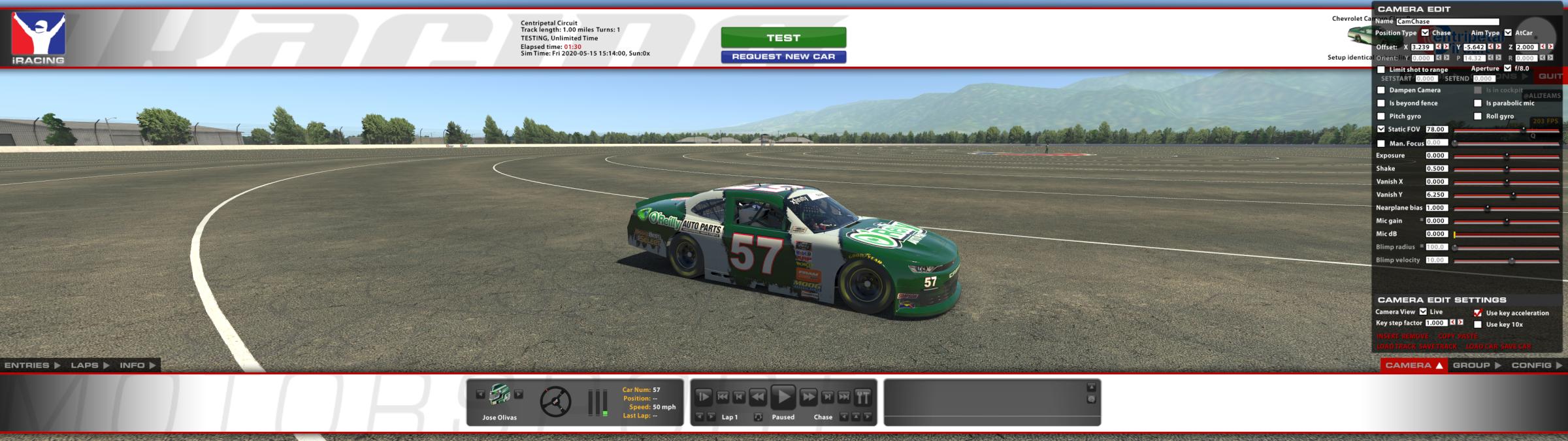 Oreilly Autoparts race paint by Jose Olivas Trading Paints