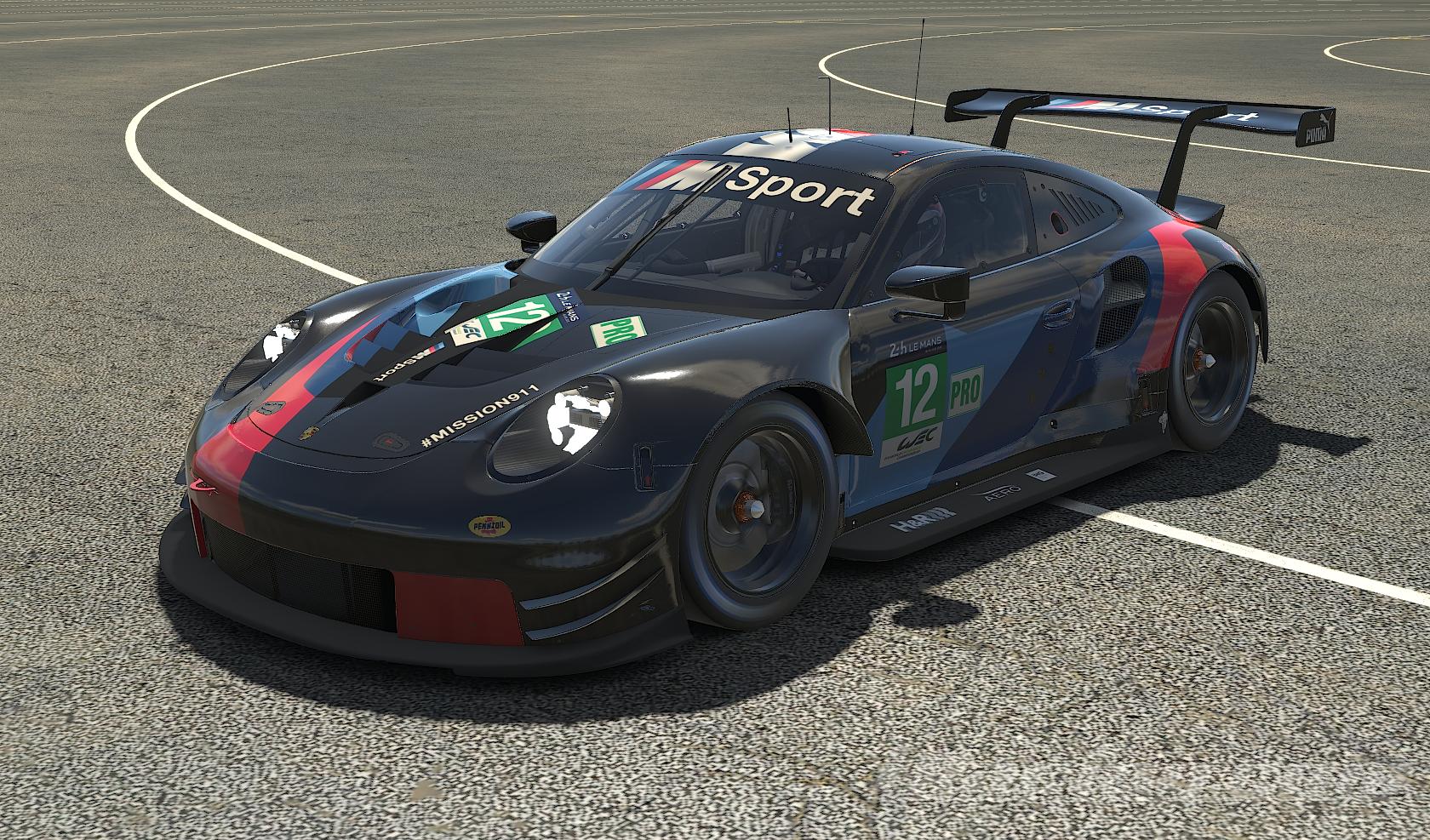 Rahal Letterman Lanigan 911 RSR Black by Andrew Bakke Trading Paints