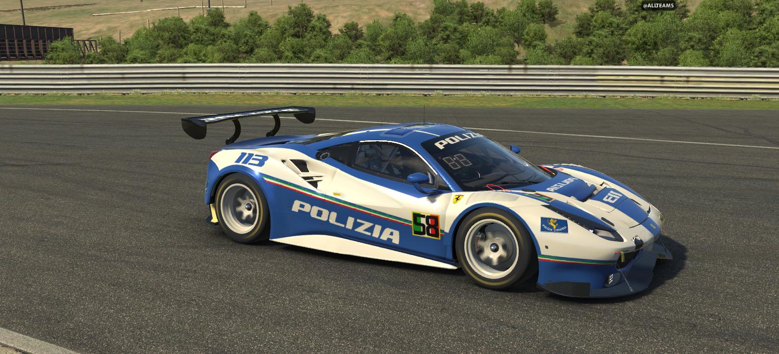 Preview of Polizia Stradale Ferrari 488 GT3 by Matt Tomelleri