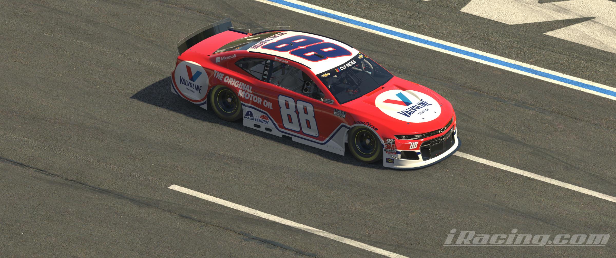 Alex Bowman Blackbeard LTD Valovoline. No Numbers by Justin Faulkner