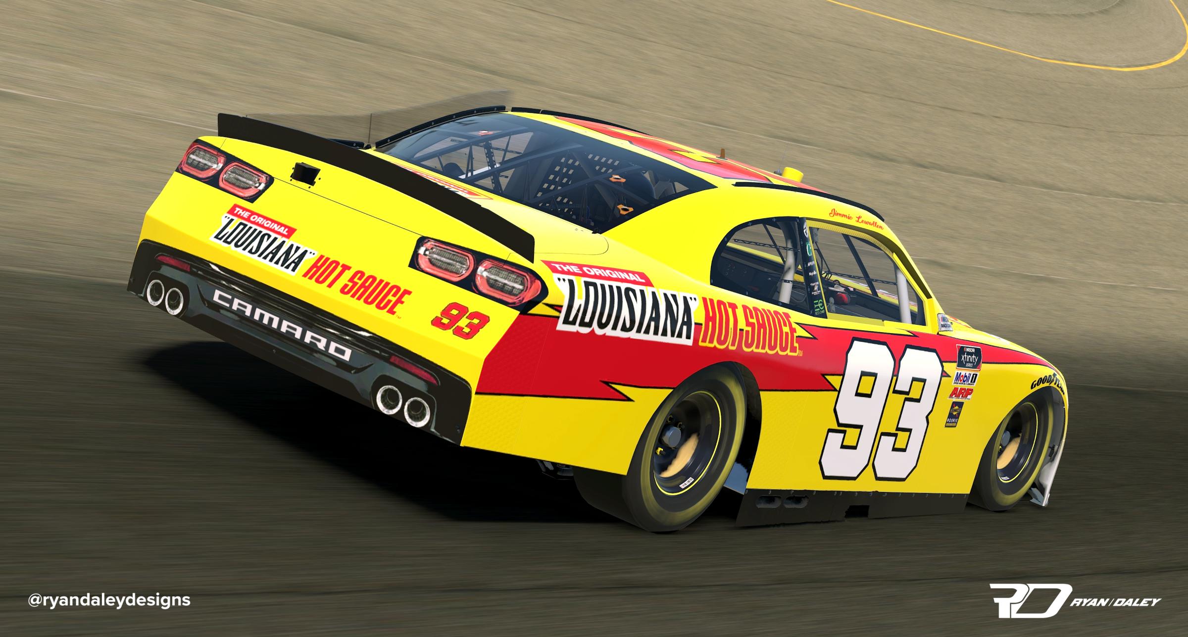 Preview of Official 2020 #93 Myatt Snider Throwback Xfinity No Numbers by Ryan Daley