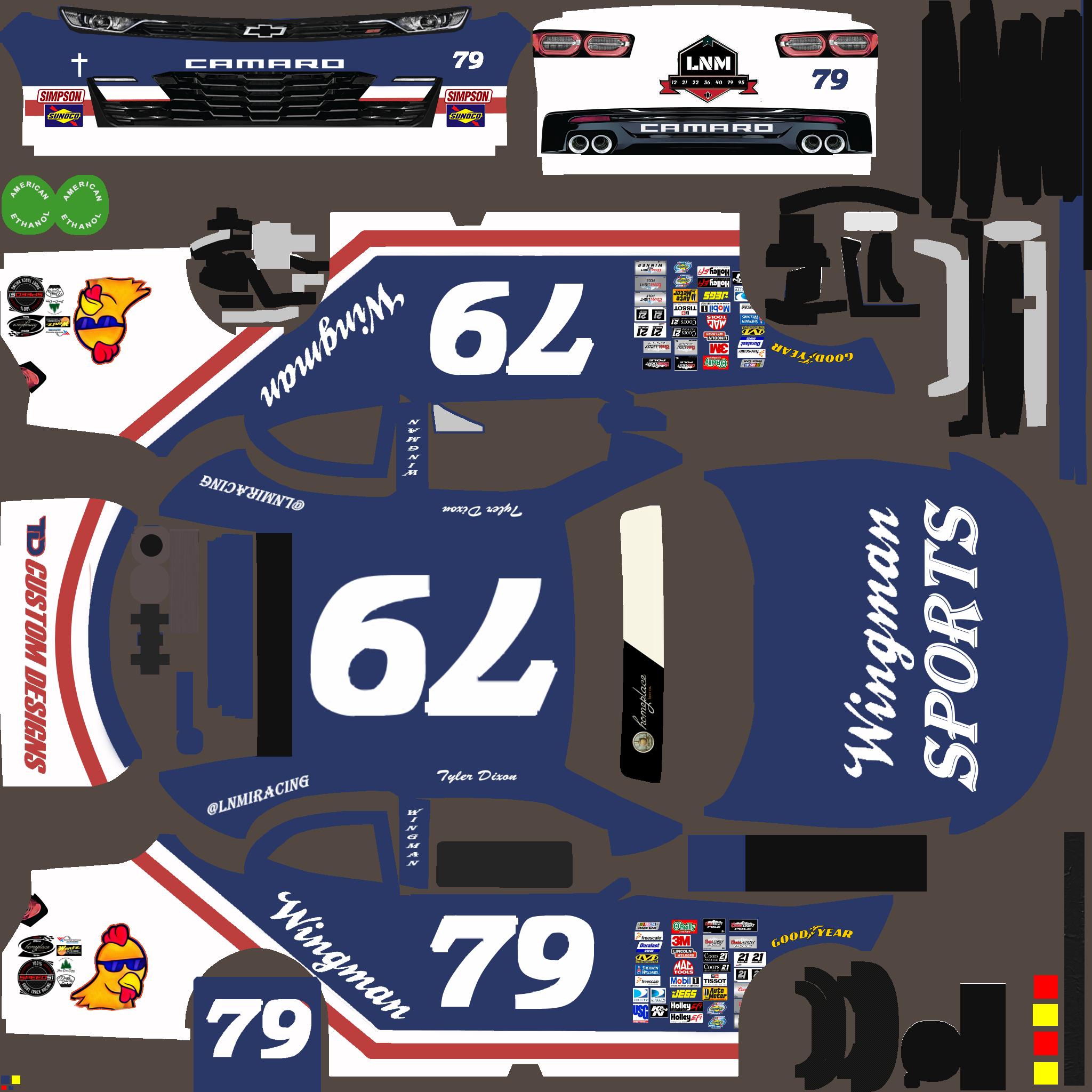 Wingman Racing WIngman Throwback by Tyler Dixon2 - Trading Paints