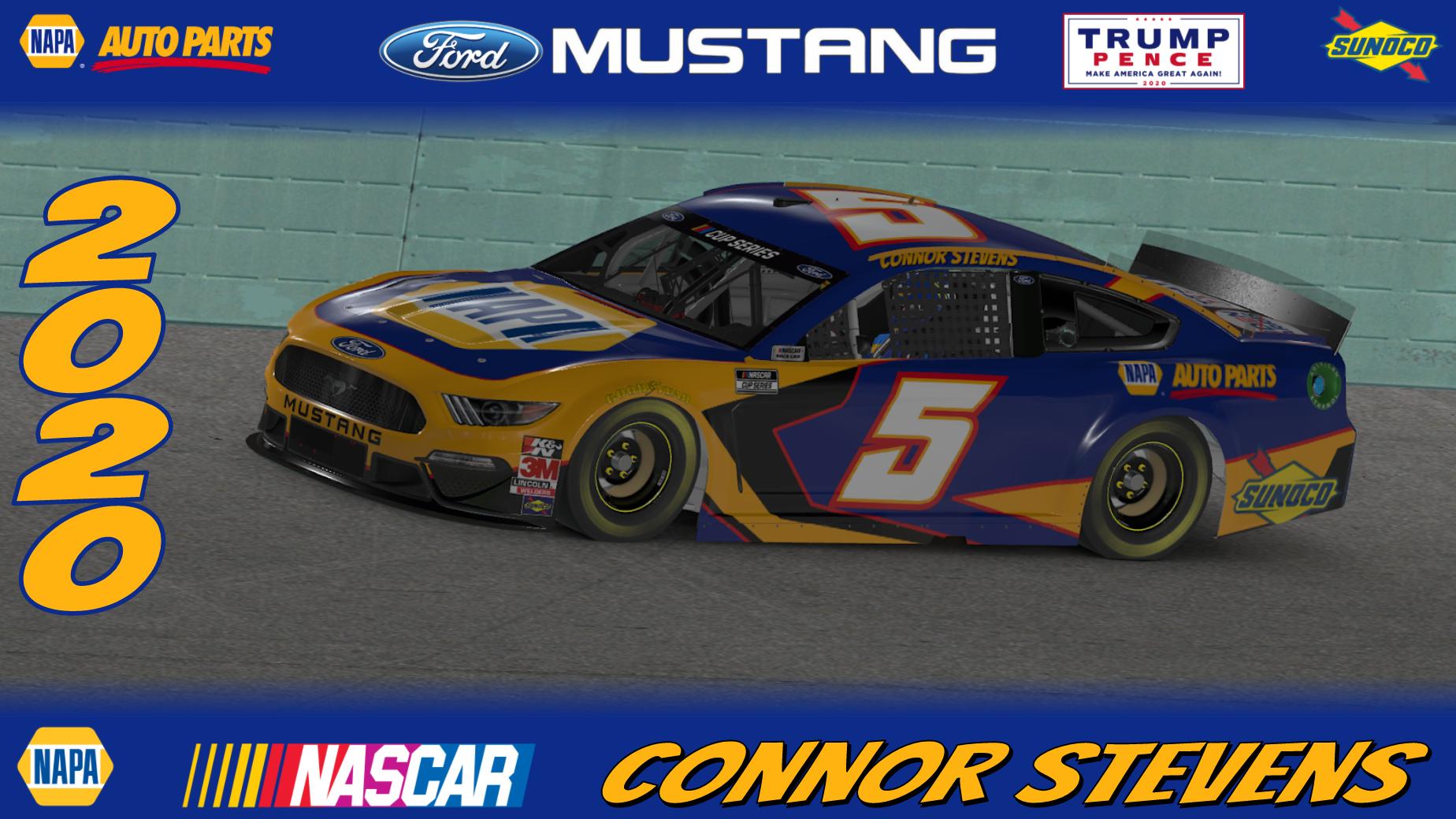 Preview of Connor Stevens 2020 NASCAR cup series Ford Mustang by Manix Furqueron