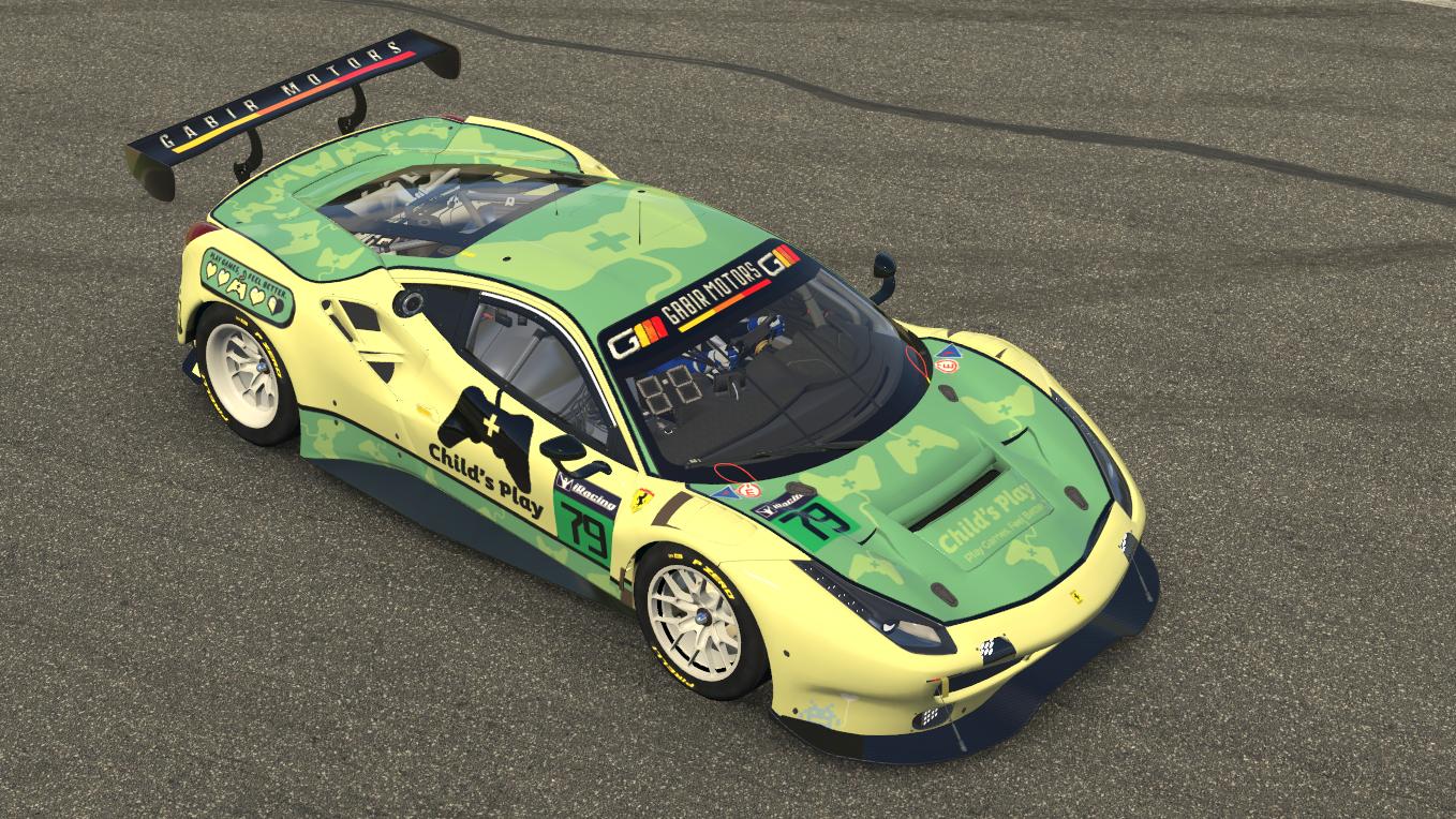 Childs Play Ferrari 488 GT3 by Chris Raftis - Trading Paints