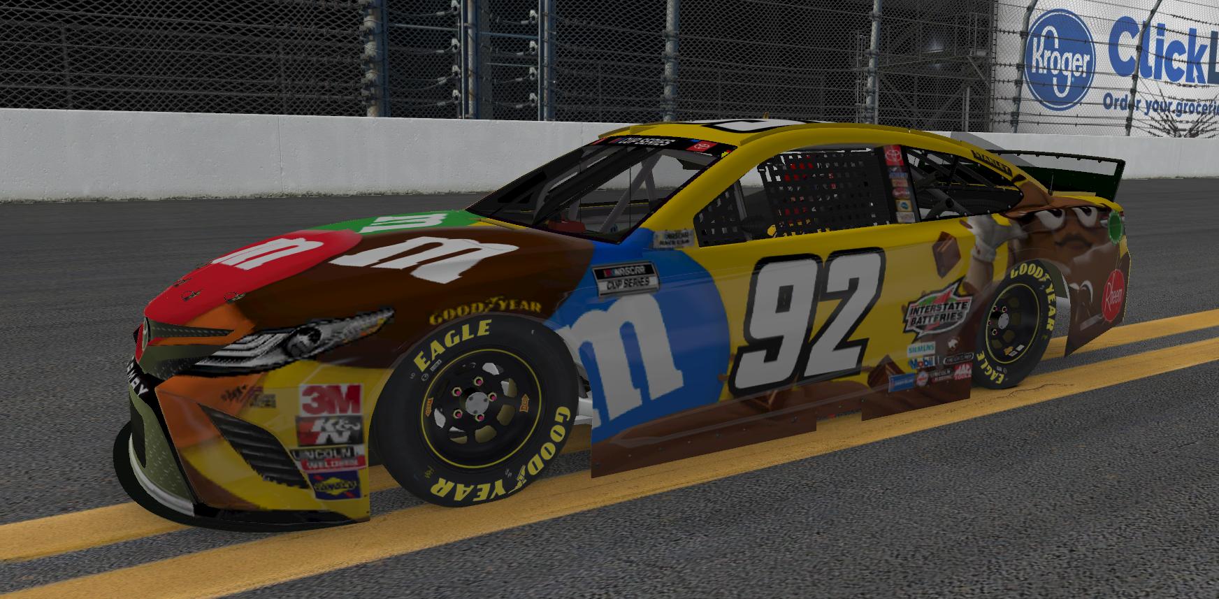 Preview of 2012 Kyle Busch M&Ms Mrs Brown scheme Cup Camry by Aledam Contreras