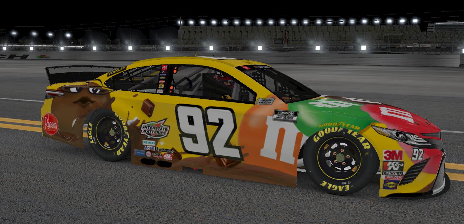Preview of 2012 Kyle Busch M&Ms Mrs Brown scheme Cup Camry by Aledam Contreras