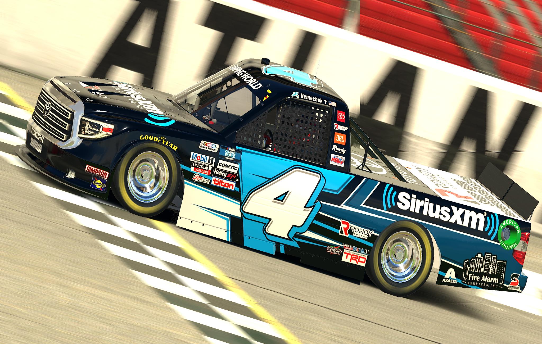 Preview of Fictional 2021 John Hunter Nemechek Sirius XM Tundra - W/# by Jordan Davis-Flint