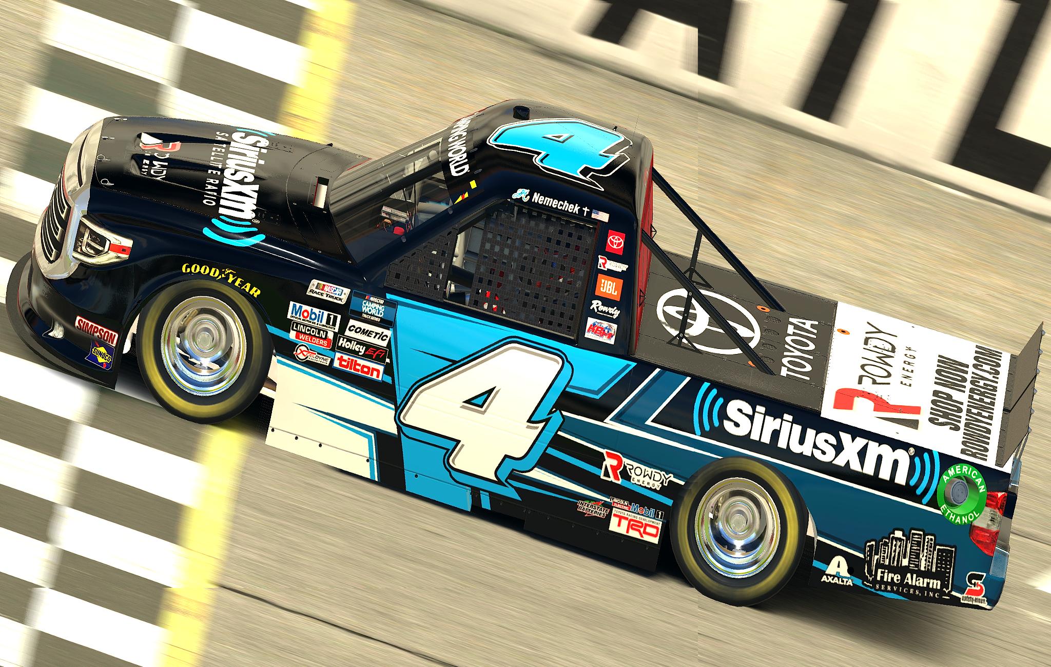 Preview of Fictional 2021 John Hunter Nemechek Sirius XM Tundra - W/# by Jordan Davis-Flint