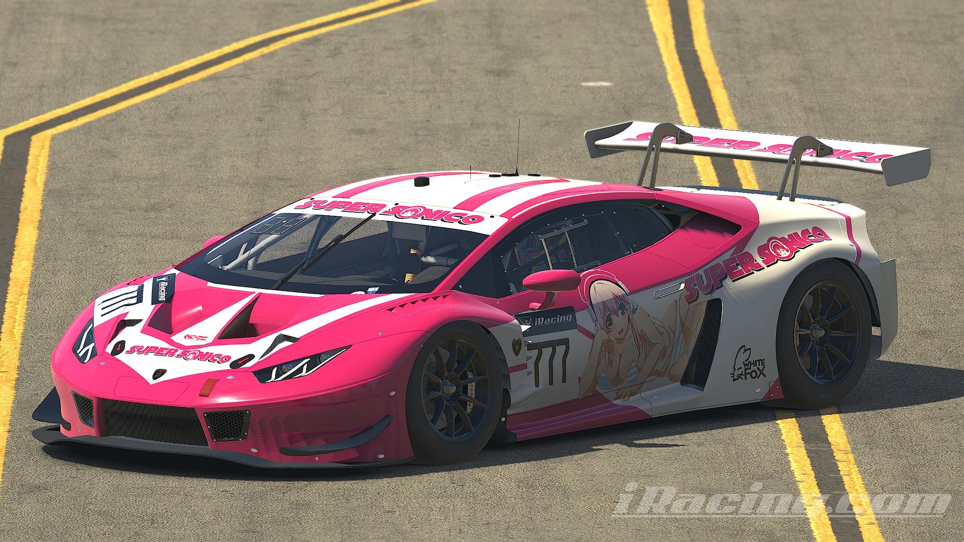 Preview of Super Sonico Lamborghini Huracan GT3 EVO by Garrett Hess