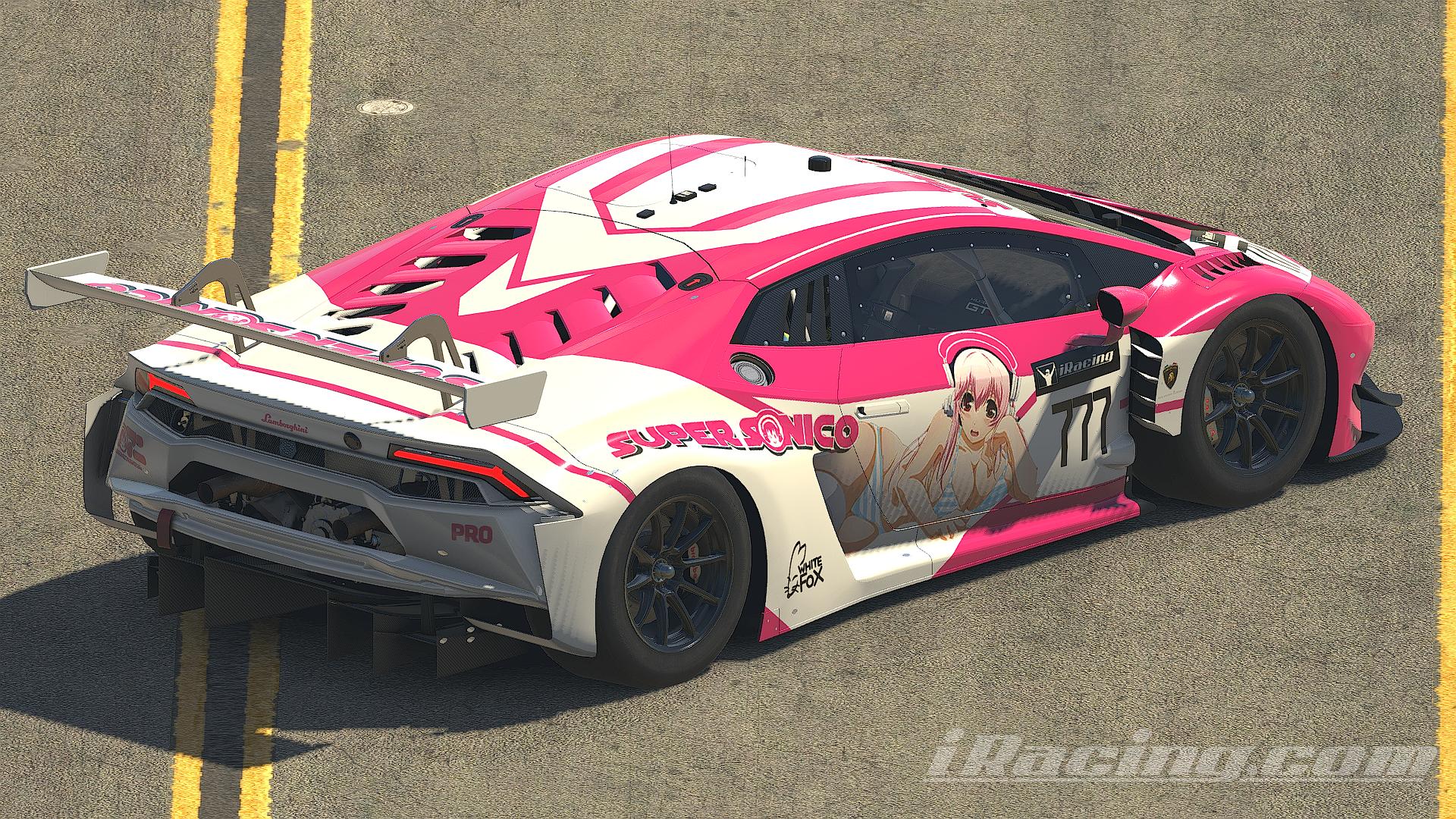 Preview of Super Sonico Lamborghini Huracan GT3 EVO by Garrett Hess