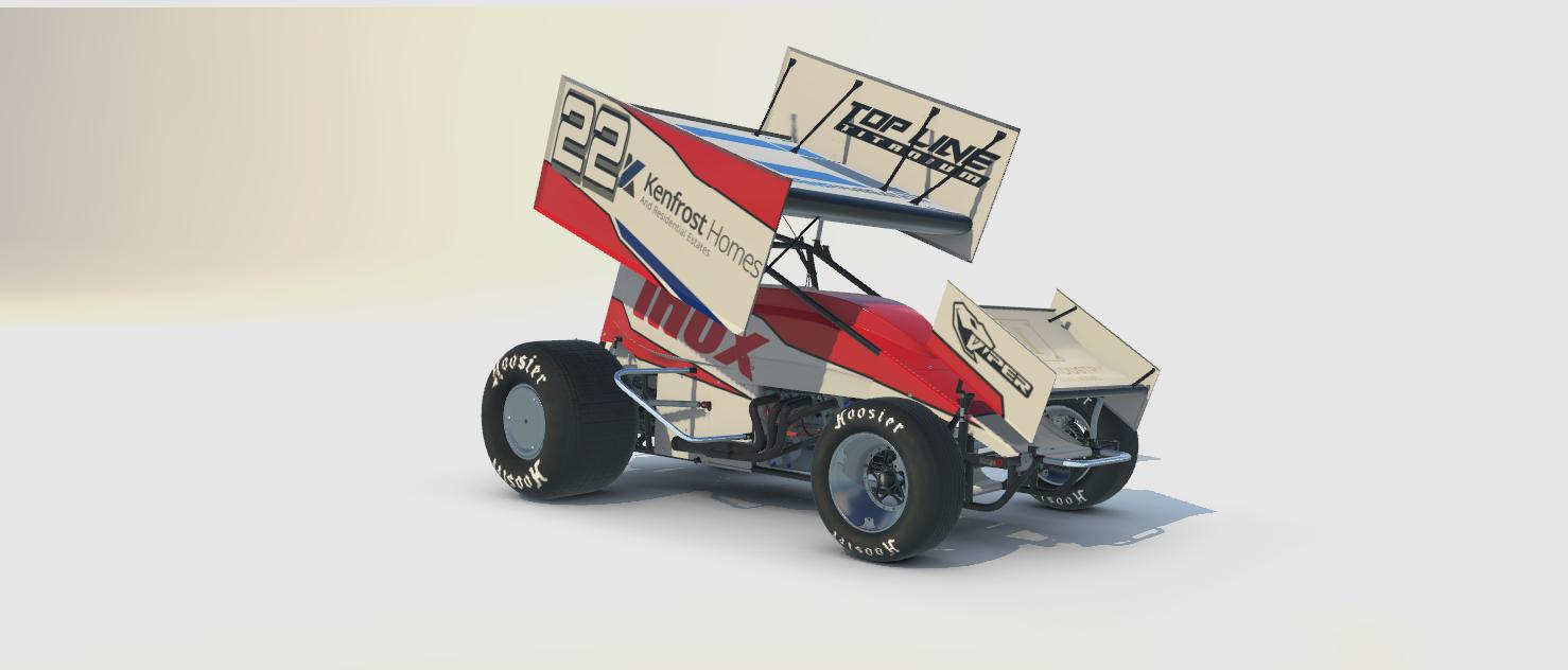 Preview of Ash Crash Ewing - Micro Sprint White/Black/Red by Kinser Claridge