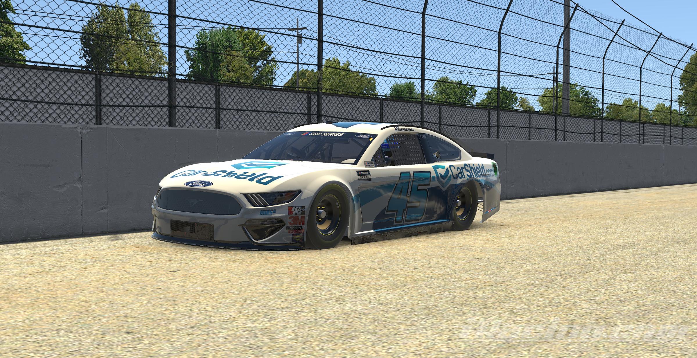 Ross Chastain CarShield Mustang Custom Number by Lee Weatherford