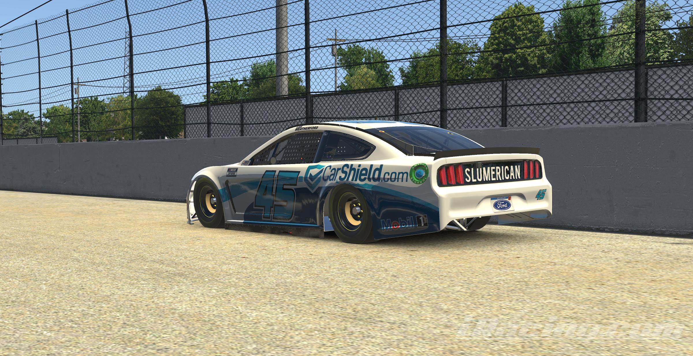 Preview of Ross Chastain CarShield Mustang Custom Number by Lee Weatherford