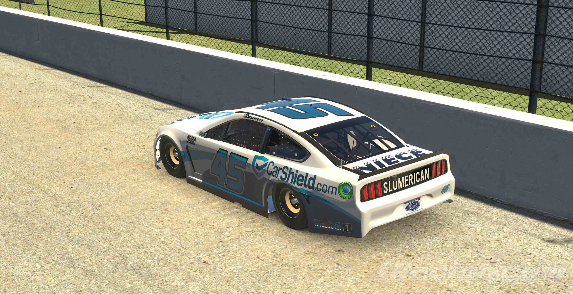 Ross Chastain CarShield Mustang Custom Number by Lee Weatherford