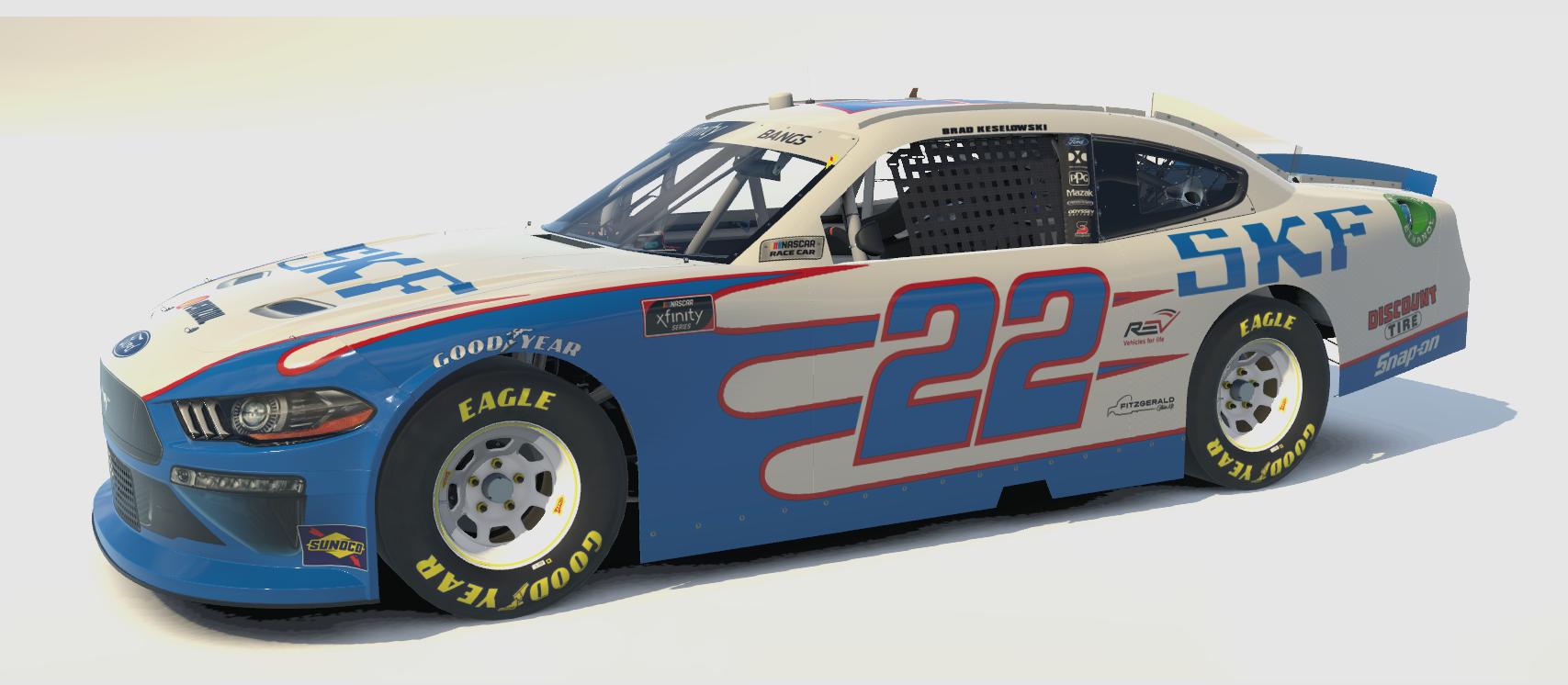 Preview of Brad Keselowski 2017 SKF Ford Mustang (No Number) by Will Bangs