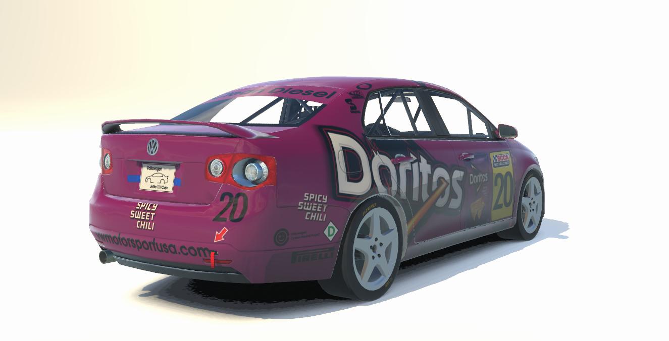 Preview of VW Jetta TDI Doritos Spicy Sweet Chili by Johnny McNamara