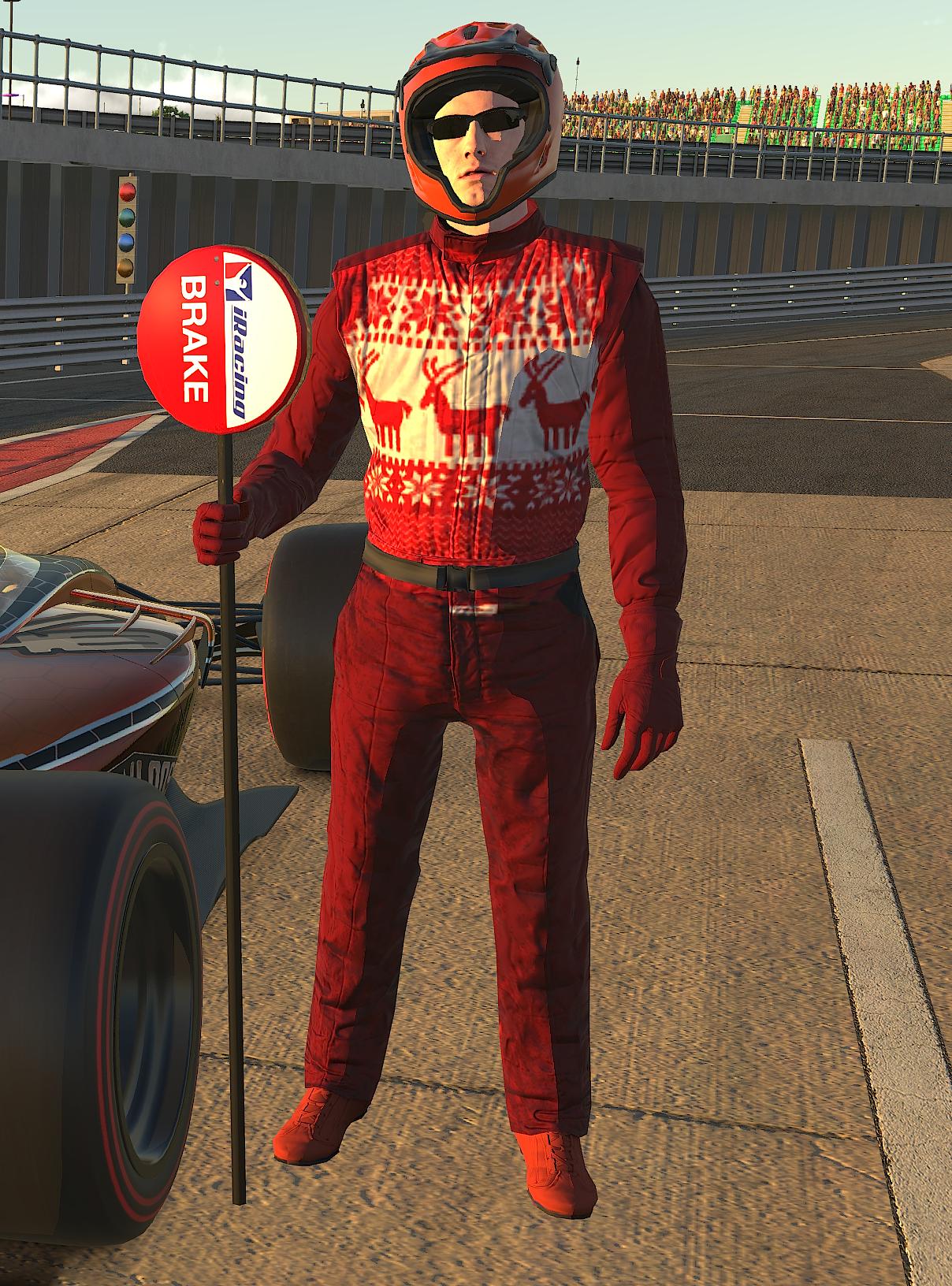 Preview of christmas sweater suit + helmet by Julius Fahlbusch