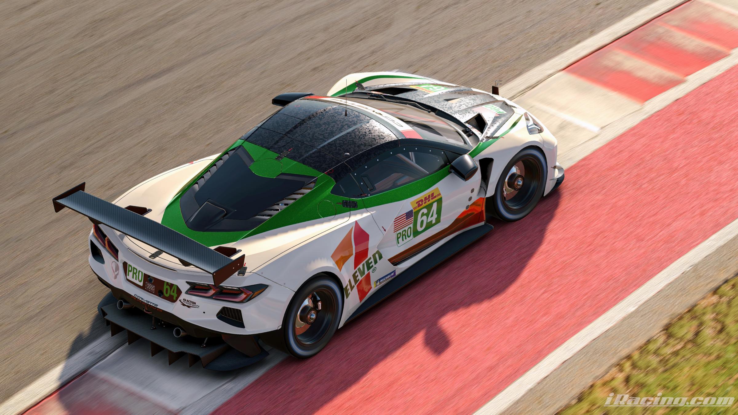 Corvette C8R 7 Eleven by Todd Rushing - Trading Paints