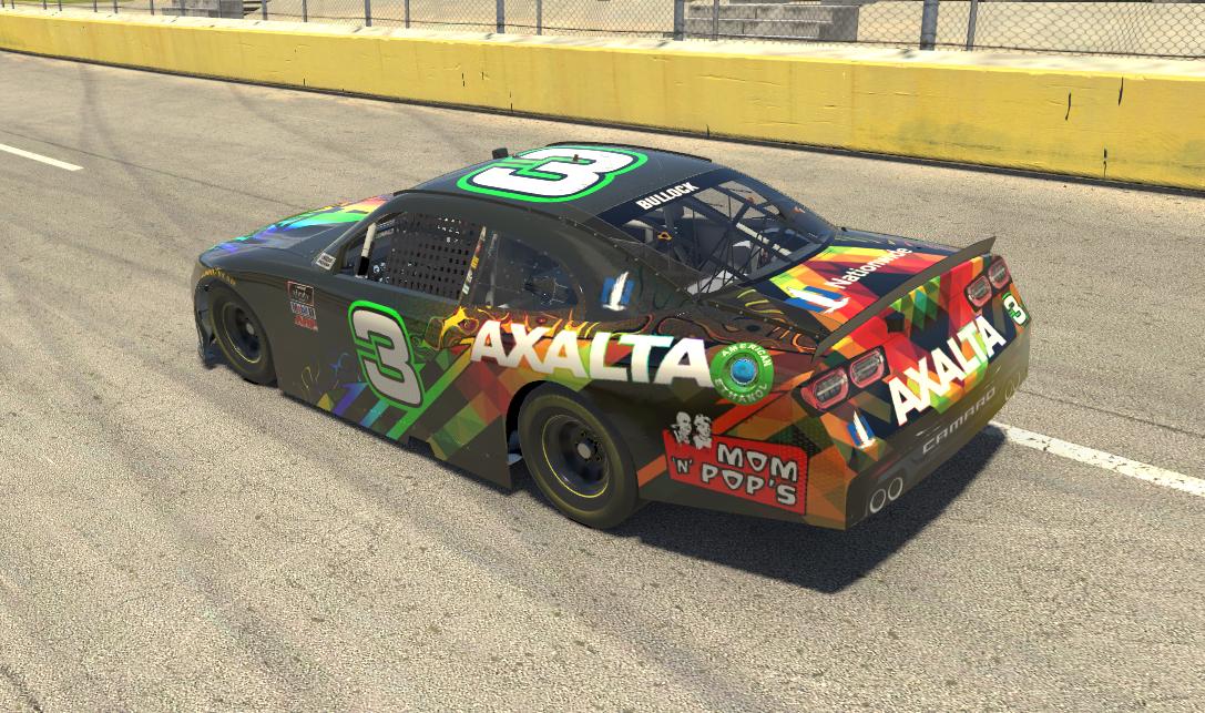 Preview of Rainbow Axalta Fictional Xfinity Camaro by Calvin Bullock Jr