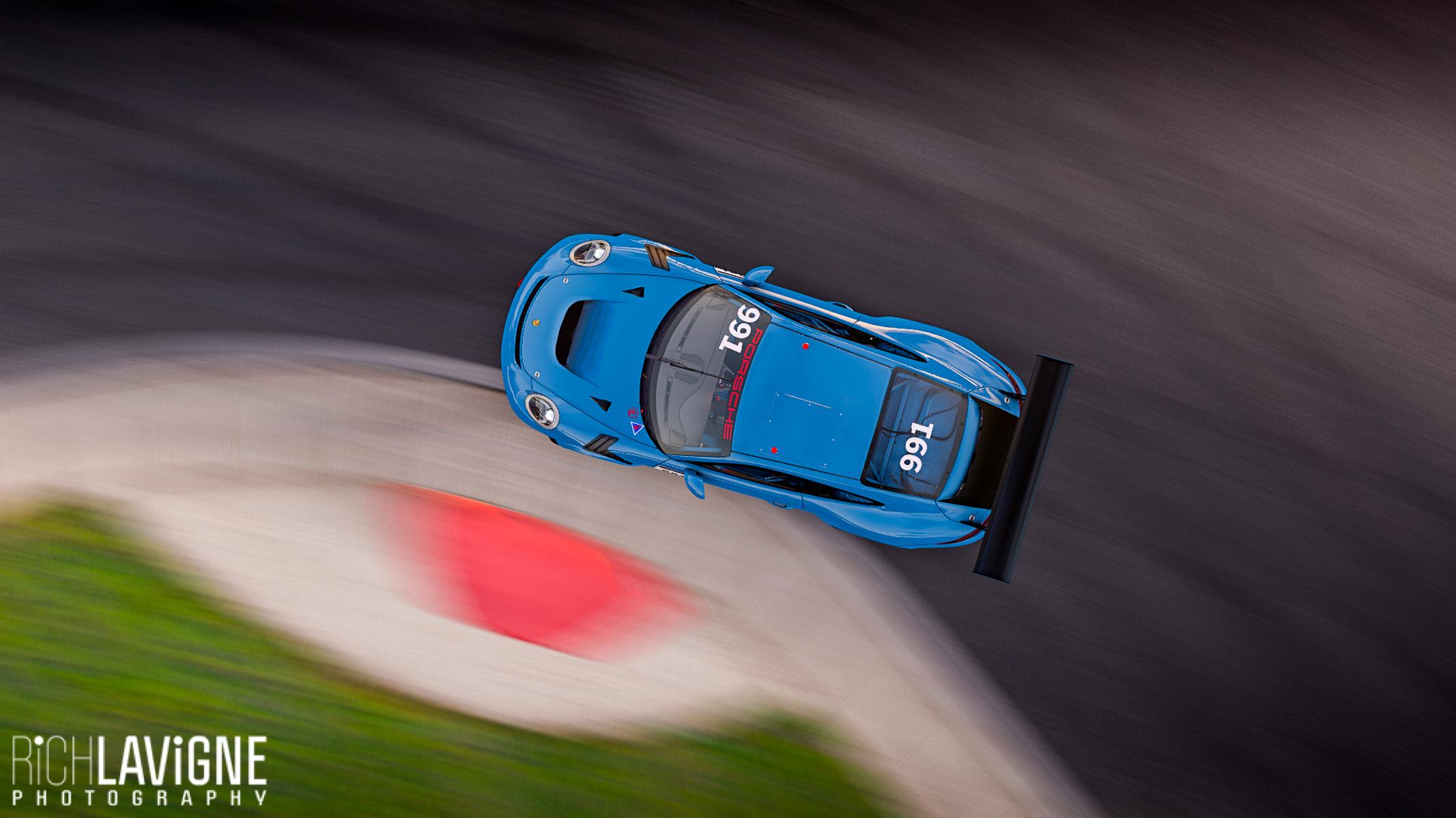 Porsche GT3 RS Miami Blue by Richard Lavigne Trading Paints