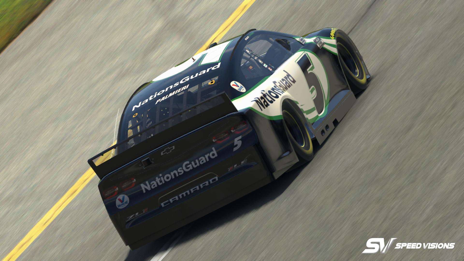 Preview of Kyle Larson 2021 Nations Guard Chevrolet Camaro (Custom Numbers) by Jonathan Palmieri