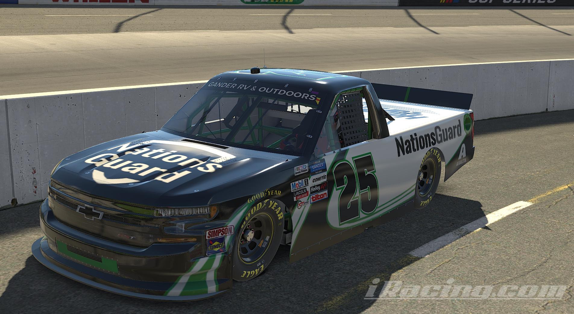 Preview of Fictional 2021 Kyle Larson Truck Nations Guard (NO NUMBER) by Manix Furqueron