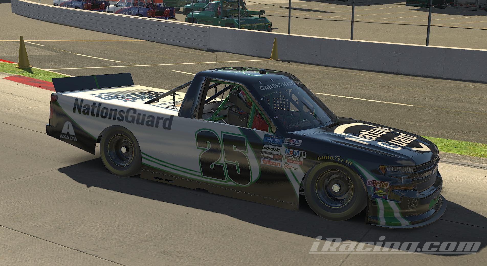 Preview of Fictional 2021 Kyle Larson Truck Nations Guard (NO NUMBER) by Manix Furqueron