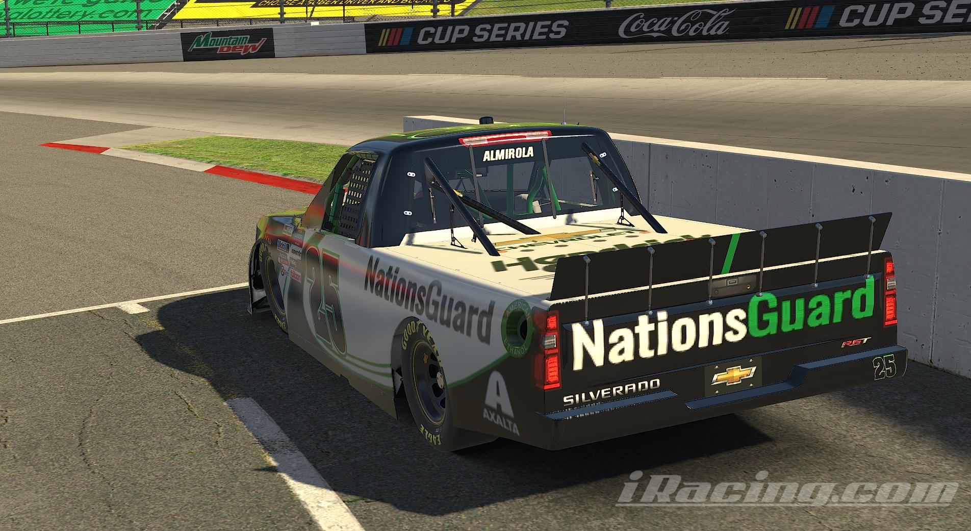 Preview of Fictional 2021 Kyle Larson Truck Nations Guard (NO NUMBER) by Manix Furqueron