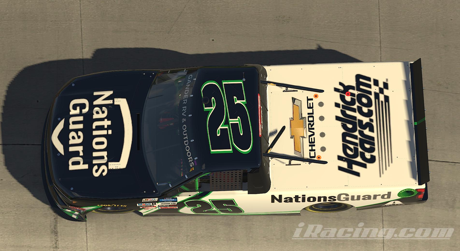 Preview of Fictional 2021 Kyle Larson Truck Nations Guard (NO NUMBER) by Manix Furqueron