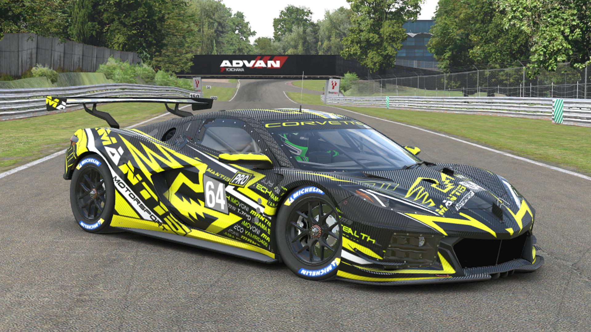 Preview of Chev Corvette C8R GTE BLACK/YELLOW CARBON by Kirk S.