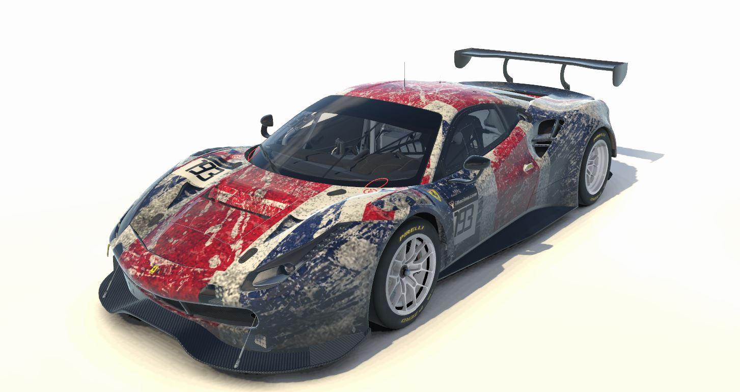 Preview of Ferrari 488 GT3 Red, White & Blue by Neil White2