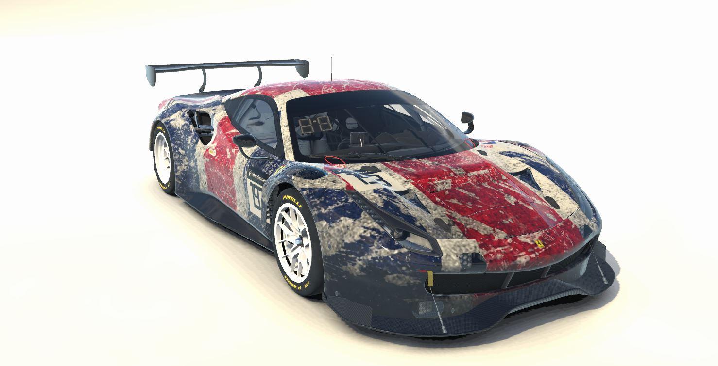 Preview of Ferrari 488 GT3 Red, White & Blue by Neil White2